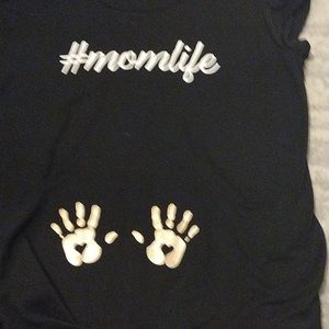 #Momlife maternity shirt